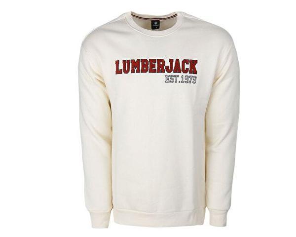 Lumberjack 3W Ml Uneg 16Ty 505 3Pr Erkek Günlük Sweatshirts 101441605 Krem - Image 1