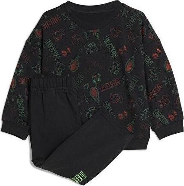 adidas I Disney Mickey Mouse Jog Bebek Günlük Eşofman Takımı JM0816 Siyah - Image 1