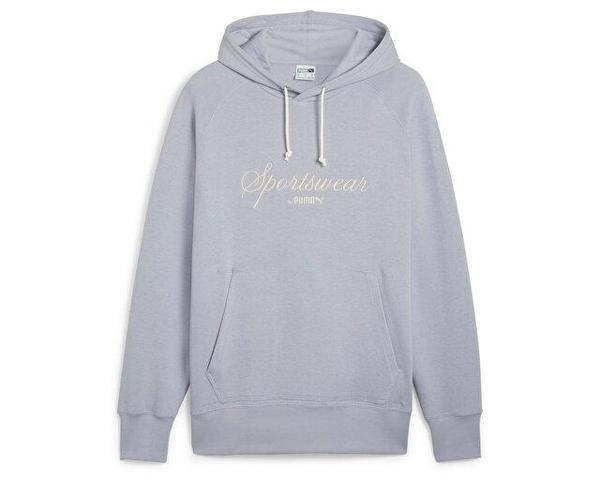 Puma Classics+ Hoodie Erkek Günlük Sweatshirts 62427563 Gri - Image 1