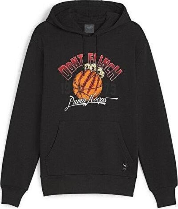 Puma Graphic Booster Hoodie Erkek Günlük Sweatshirt 62481201 Siyah - Image 1