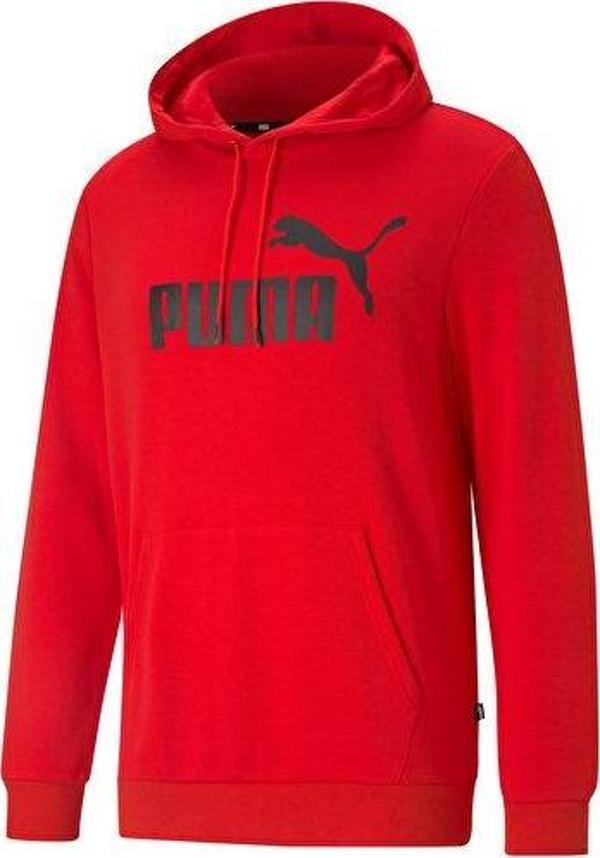 Puma Ess Big Logo Hoodie Tr Erkek Günlük Sweatshirts 58668811 Kırmızı - Image 1
