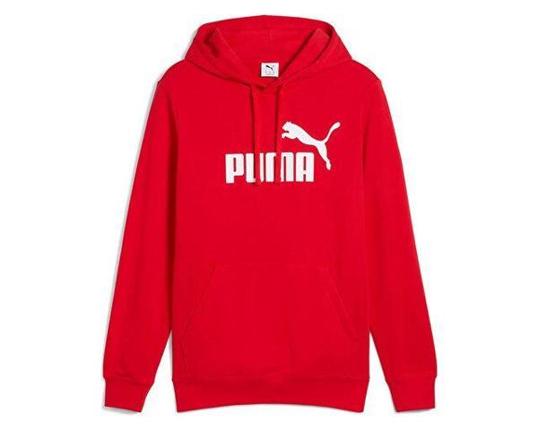 Puma Ess No. 1 Logo Hoodie Erkek Günlük Sweatshirts 68257211 Kırmızı - Image 1