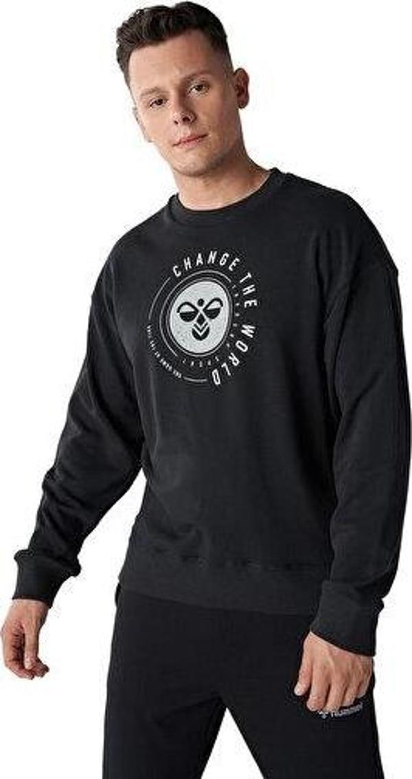 Hummel Hmlfin Sweatshirt Erkek Günlük Sweatshirts 921770-2001 Siyah - Image 1