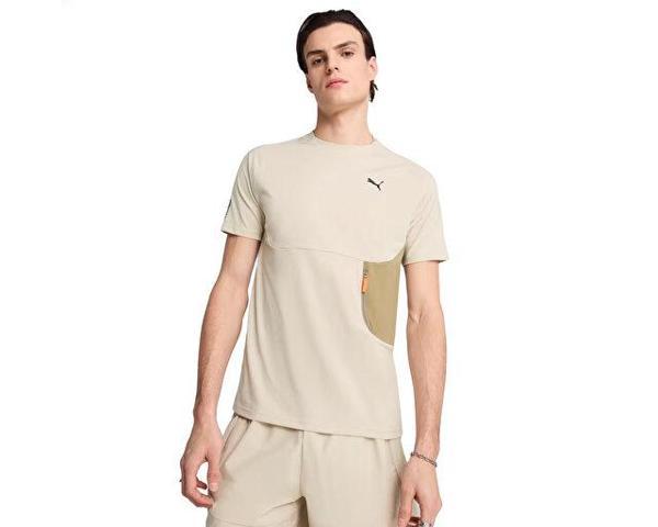 Puma Pumatech Pocket Tee Erkek Günlük Tişört 62967368 Bej - Image 1