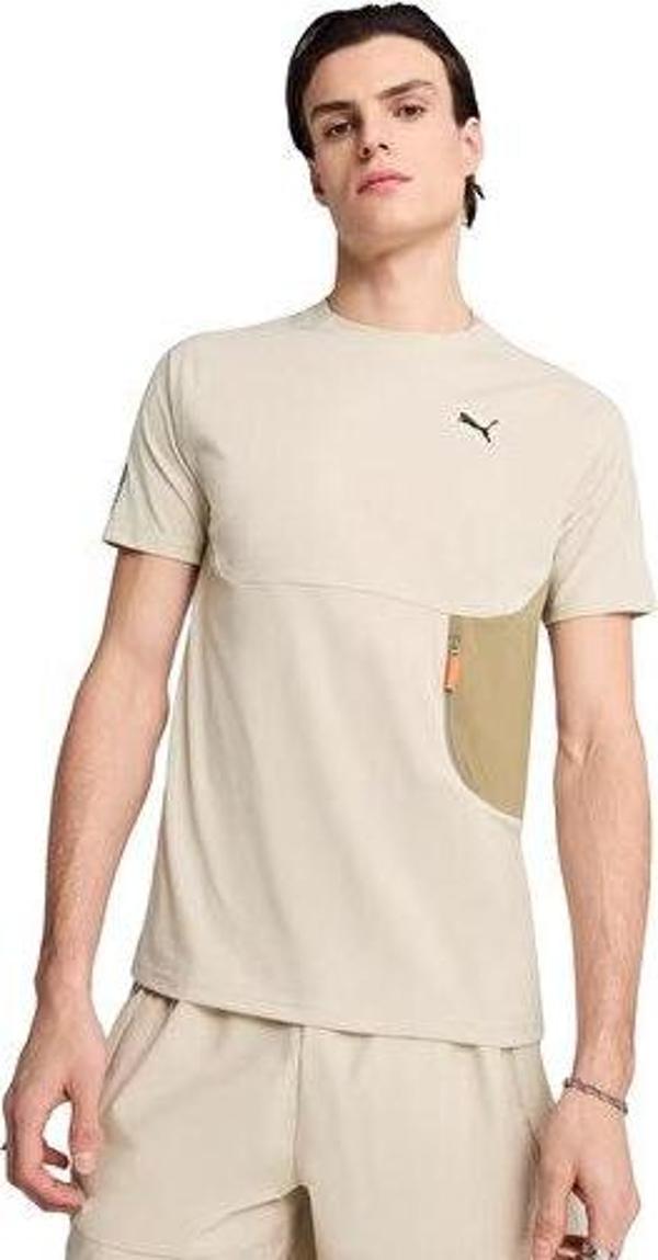 Puma Pocket Tee Erkek Günlük Tişört 62967368 Bej - Image 1