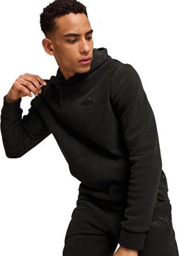 Puma Ess Elevated Hoodie Erkek Günlük Sweatshirts 68189201 Siyah - Image 1