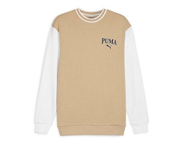 Puma Puma Squad Crew Erkek Günlük Sweatshirt 67897083 Krem - Image 1