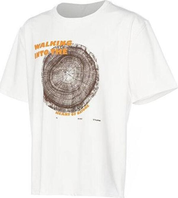 Hummel Hmlhugo Oversize T-Shirt Erkek Günlük Tişört 911889-9003 Beyaz - Image 1