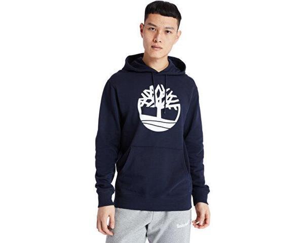 Timberland Core Tree Logo Pull Over Hoodie Erkek Günlük Sweatshirts TB0A2BJHU101 Lacivert - Image 1
