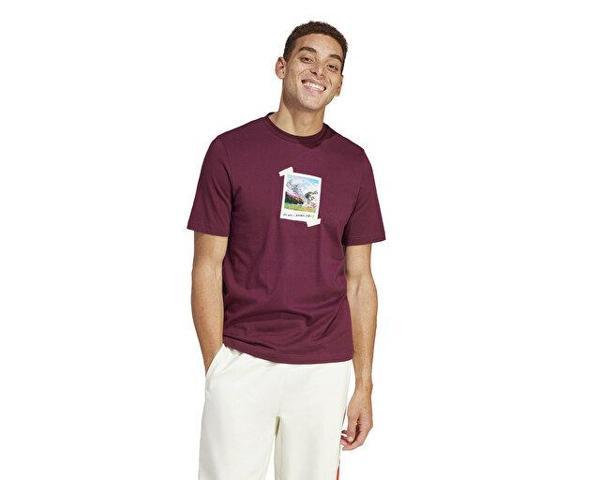adidas M All Day I Tee Erkek Günlük Tişört IS9045 Kırmızı - Image 1