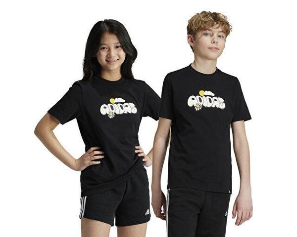 adidas Doodle Pack Çocuk Günlük Tişört IZ0418 Siyah - Image 1