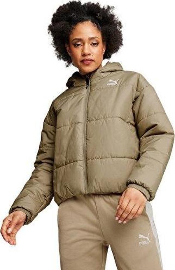 Puma Classics Padded Jacket Kadın Günlük Mont 62169267 Kahverengi - Image 1