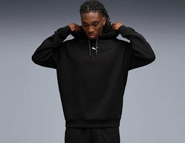 Puma M Cloudspun Hoodie Erkek Günlük Sweatshirts 52759501 Siyah - Image 1