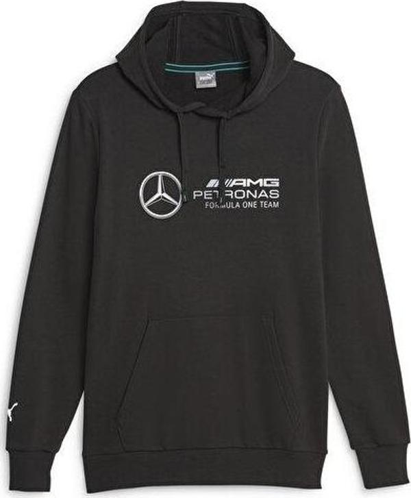 Puma Mercedes Logo Hoodie Erkek Günlük Sweatshirts 62115801 Siyah - Image 1