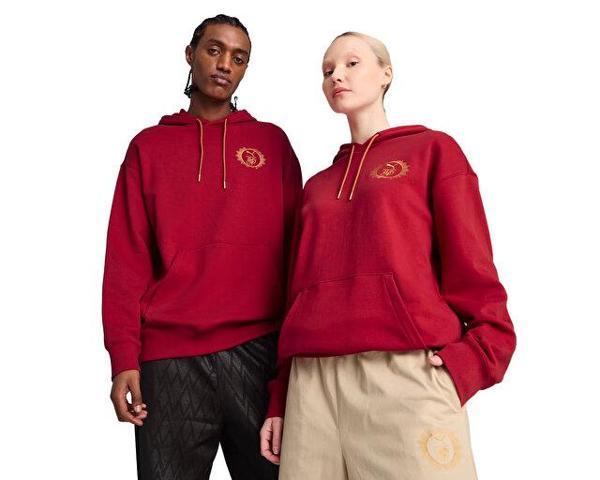 Puma Puma X Harry Potter Hoodie Unisex Günlük Sweatshirts 63009313 Kırmızı - Image 1