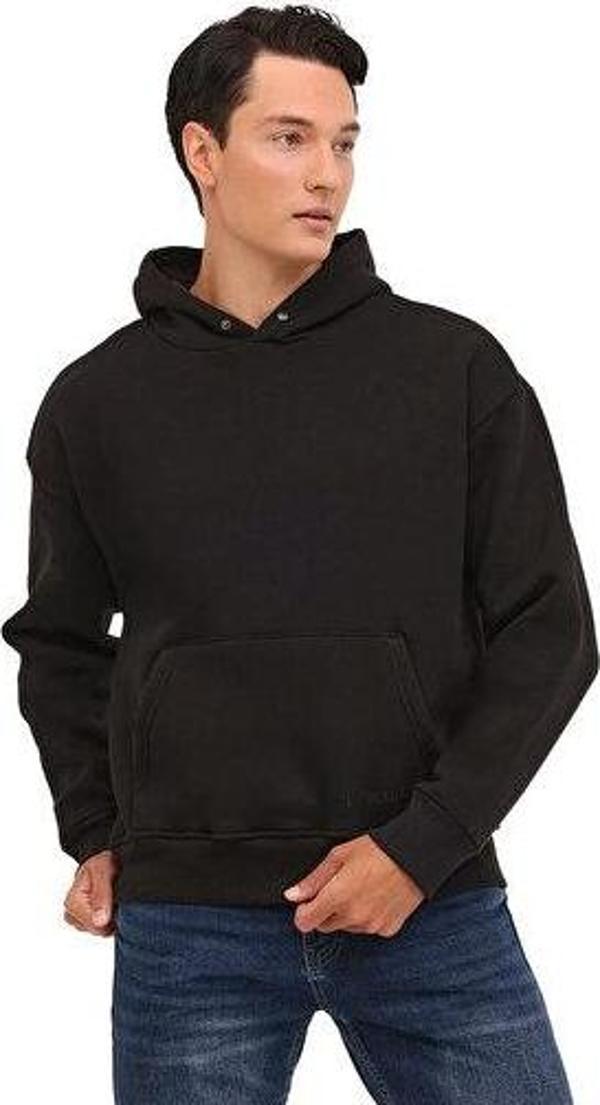 Lumberjack Mb Ros 17HS109 4Pr Erkek Günlük Sweatshirts 101813171 Siyah - Image 1