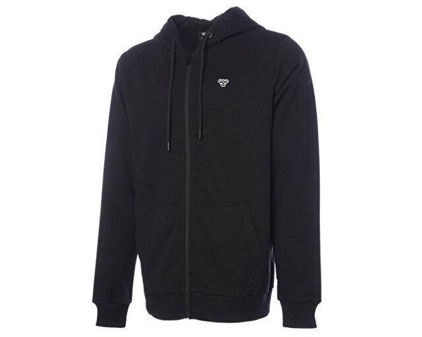 Hummel Hmlt-Ic Icona Zıp Hoodıe Erkek Günlük Sweatshirts 921836-2001 Siyah - Image 1