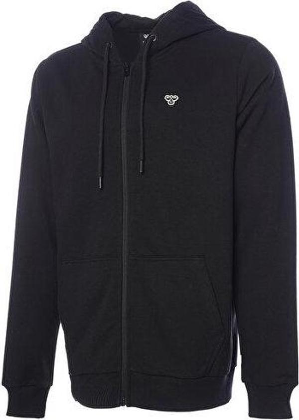 Hummel Hmlt-Ic Icona Zıp Hoodıe Erkek Günlük Sweatshirts 921836-2001 Siyah - Image 1