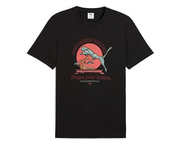 Puma Graphics Puma Bonsai Tee Erkek Günlük Tişört 62963401 Siyah - Image 1