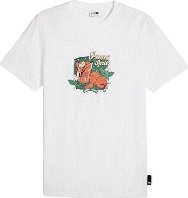 Puma Graphics Spritz Tee Erkek Günlük Tişört 62541402 Beyaz - Image 1
