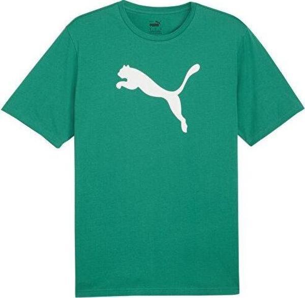Puma Teamrise Logo Jersey Cotton Erkek Günlük Tişört 65870505 Yeşil - Image 1