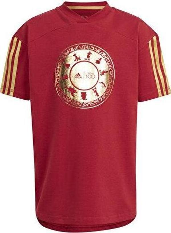 adidas Lk Dy 100 T Çocuk Günlük Tişört IN7306 Kırmızı - Image 1