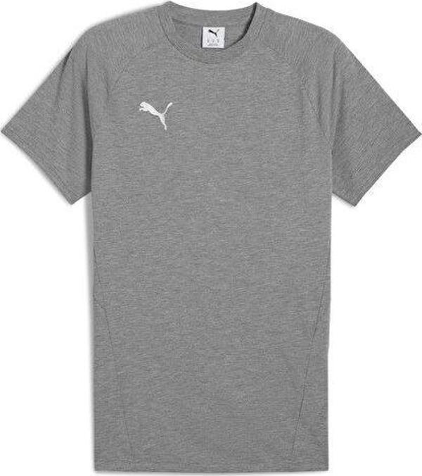 Puma TeamEvostripe Tee Erkek Günlük Tişört 65995333 Gri - Image 1