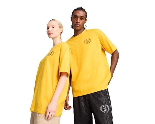 Puma Puma X Harry Potter Tee Unisex Günlük Tişört 63009234 Sarı - Image 1