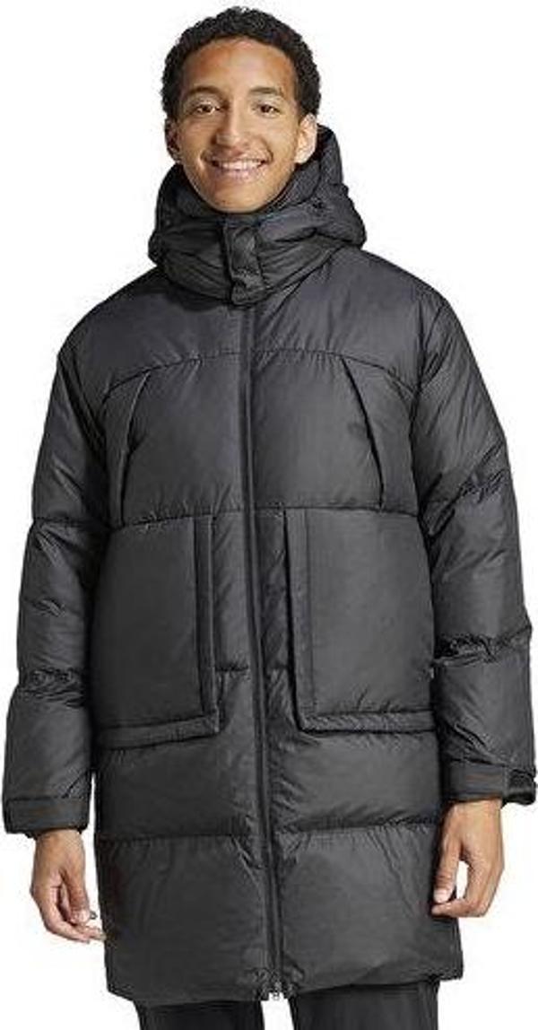 adidas Big Baffle C Erkek Günlük Mont (Kaz Tüyü) IV9775 Siyah - Image 1