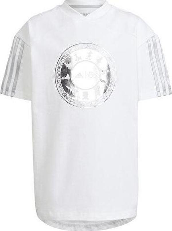 adidas Lk Dy 100 T Çocuk Günlük Tişört IT8787 Beyaz - Image 1