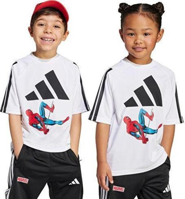 adidas Lk Marvel Sm T Çocuk Günlük Tişört JM0806 Beyaz - Image 1