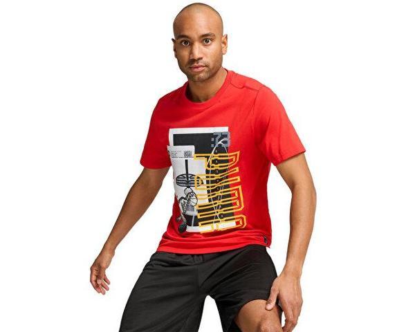 Puma Wınnıng Shot Tee 1 Erkek Günlük Tişört 68231101 Kırmızı - Image 1