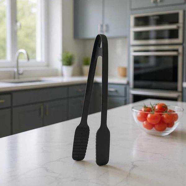 Ar armese Teflon Maşa Isıya Dayanıklı Mutfak Maşası Yanmaz Yapışmaz Teflon Mutfak Gereçleri 30 cm 220°C - Image 1