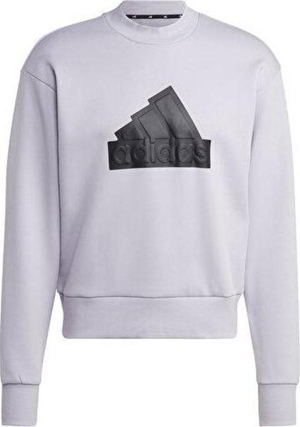adidas M Fi Bos Crw Erkek Günlük Sweatshirts IC3743 Mor - Image 1