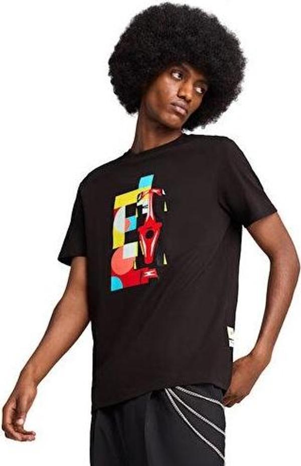 Puma Ferrari Race Graphic Tee 2 Erkek Günlük Tişört 63023701 Renkli - Image 1