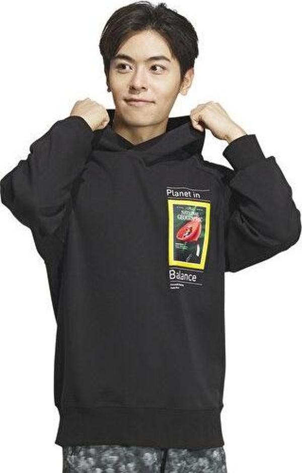 adidas Natgeo Gfx Hdy Erkek Günlük Sweatshirts IS9524 Siyah - Image 1
