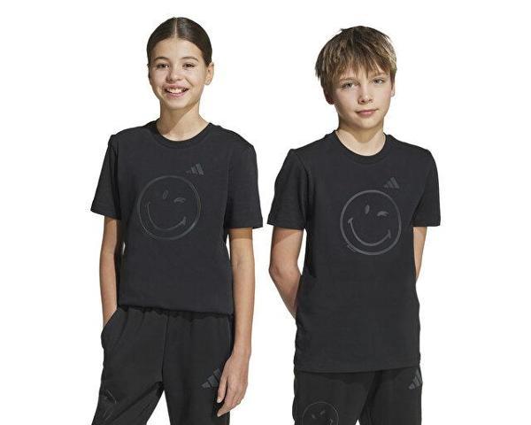 adidas J Smı Tee Çocuk Günlük Tişört JN2160 Siyah - Image 1