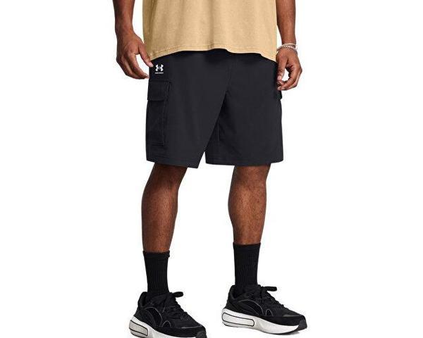 Under Armour Ua Vibe Woven Cargo Short Erkek Günlük Kargo Şort 1386560-001 Siyah - Image 1