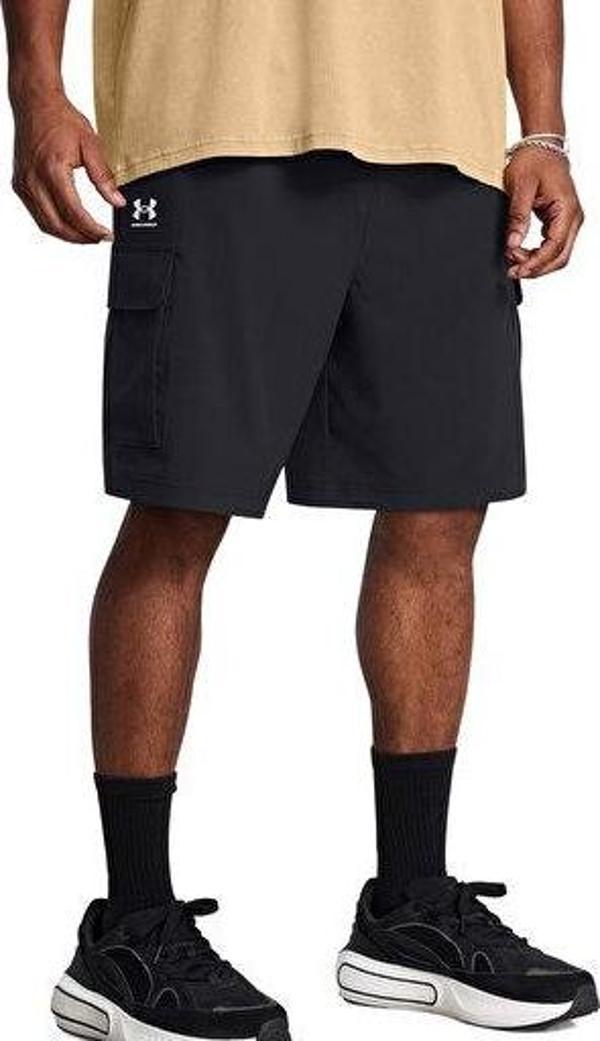 Under Armour Ua Vibe Woven Cargo Short Erkek Günlük Kargo Şort 1386560-001 Siyah - Image 1