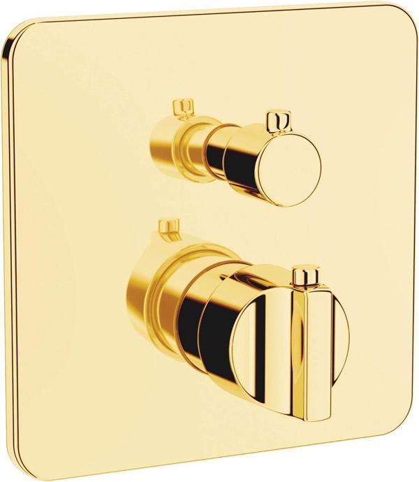 Artema Suit U A4267423 Ankastre Termostatik Banyo Bataryası, Sıva Üstü, V-Box, Altın - Image 1