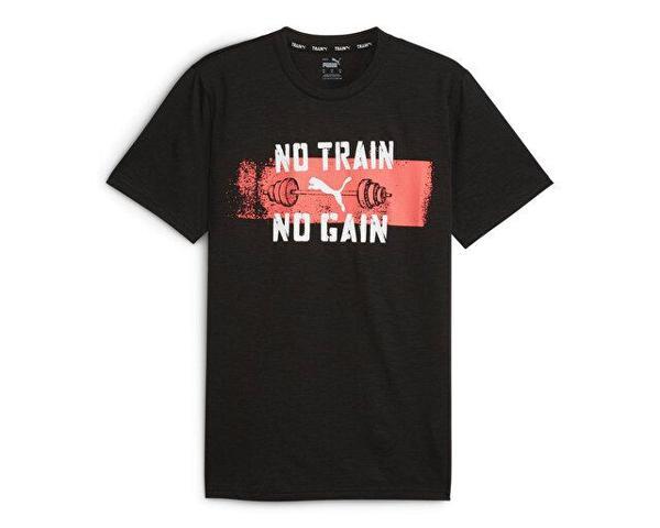 Puma Men's Graphic Slogan Tee Q1 Erkek Günlük Tişört 52510001 Siyah - Image 1