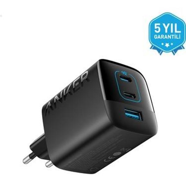 Anker Şarj Cihazı 336 Powerport 67W Yüksek Hızlı USB-C Şarj - PowerIQ 3.0 ve ActiveShield - Siyah - - Image 1