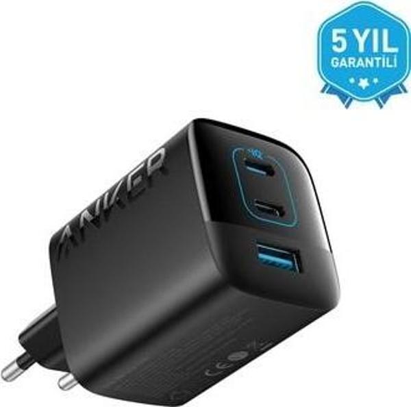 Anker Şarj Cihazı 336 Powerport 67W Yüksek Hızlı USB-C Şarj - PowerIQ 3.0 ve ActiveShield - Siyah - - Image 1