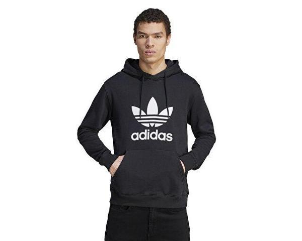 adidas Trefoil Hoody Erkek Günlük Sweatshirts IM4489 Siyah - Image 1