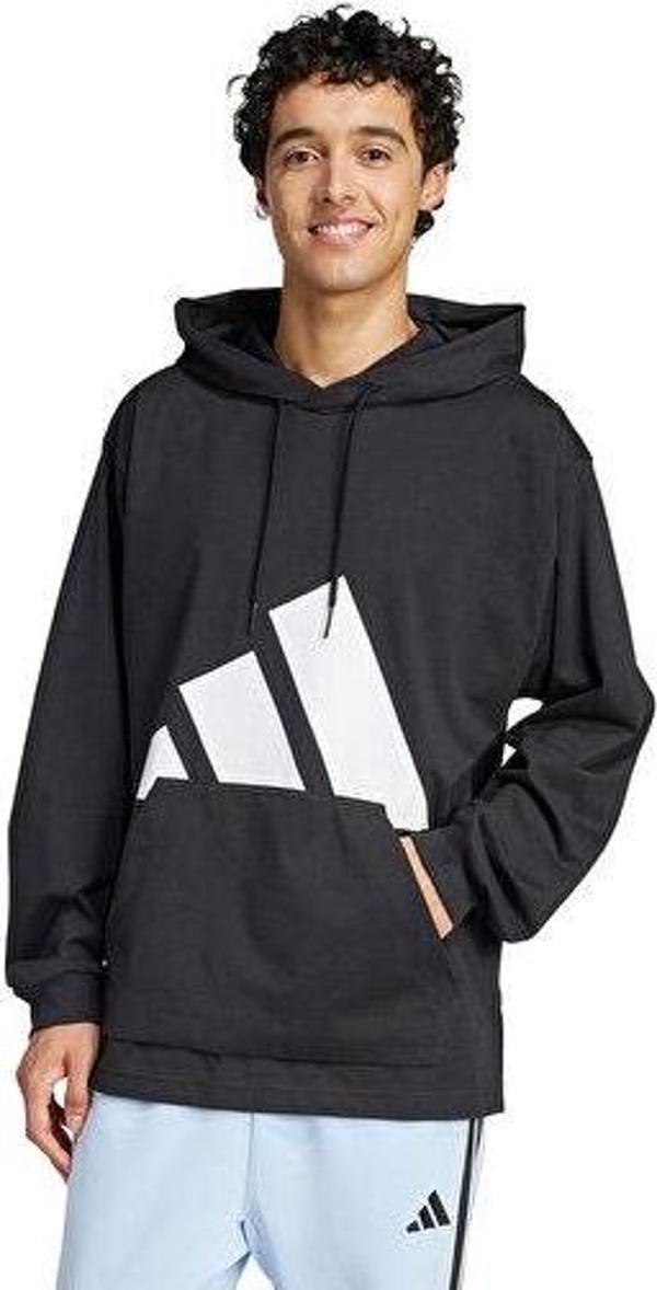 adidas M Bl Sj Hd Erkek Günlük Sweatshirts IN6183 Siyah - Image 1
