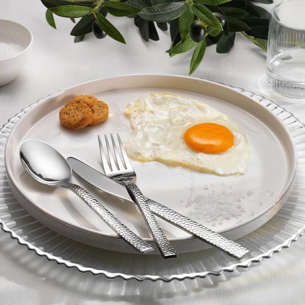Schafer Sheen 18 Parça Çatal Kaşık Bıçak Takımı (Yemek Grubu) Gümüş13 - Image 1