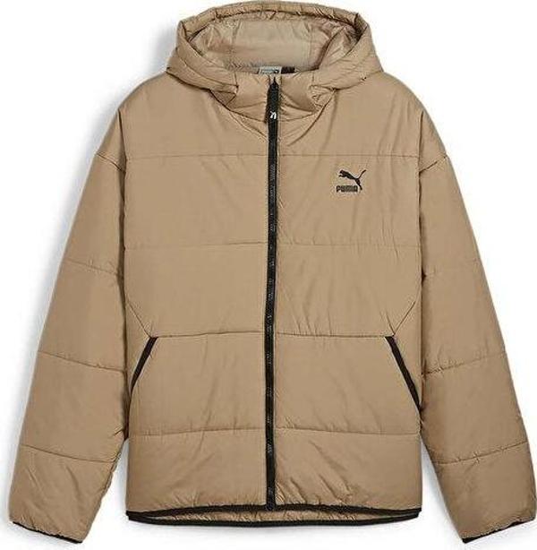 Puma Classics Padded Jacket Erkek Günlük Mont 62167567 Krem - Image 1