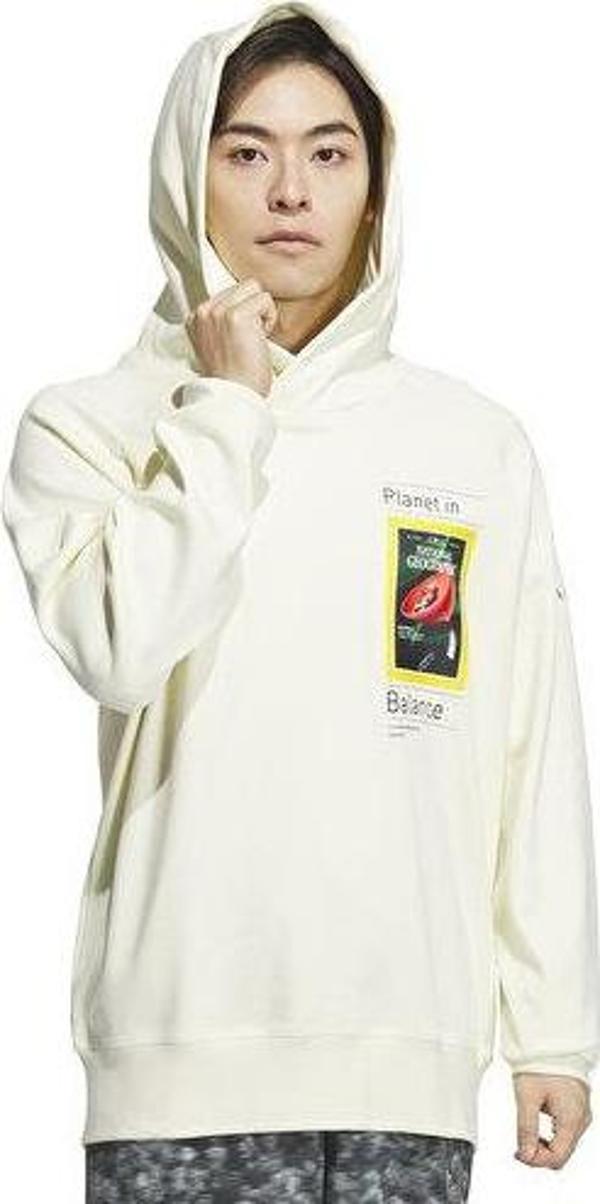 adidas Natgeo Gfx Hdy Erkek Günlük Sweatshirts IS9523 Krem - Image 1
