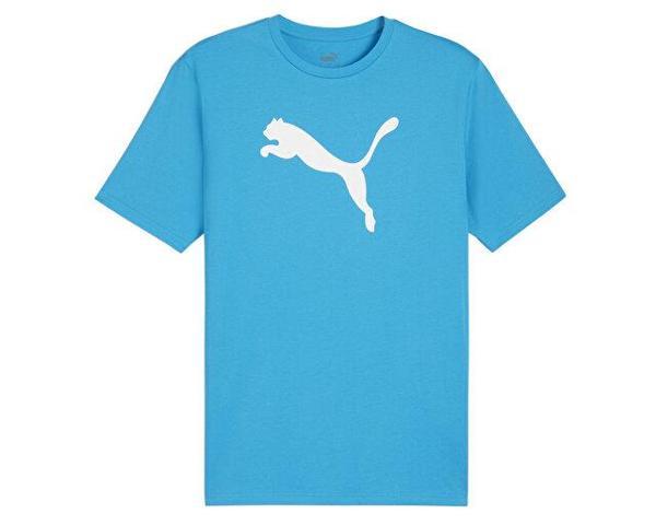 Puma Teamrise Logo Jersey Cotton Erkek Günlük Tişört 65870502 Mavi - Image 1