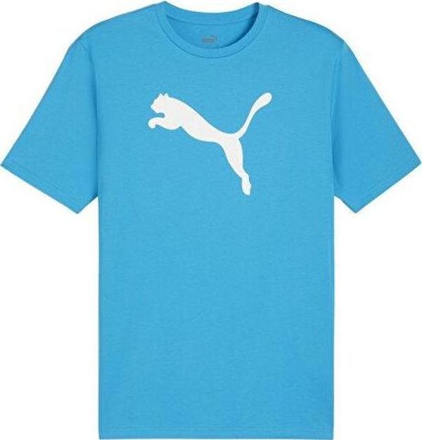 Puma Teamrise Logo Jersey Cotton Erkek Günlük Tişört 65870502 Mavi - Image 1